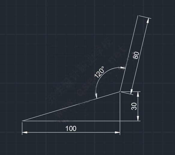 CAD怎么画带有角度的线？
