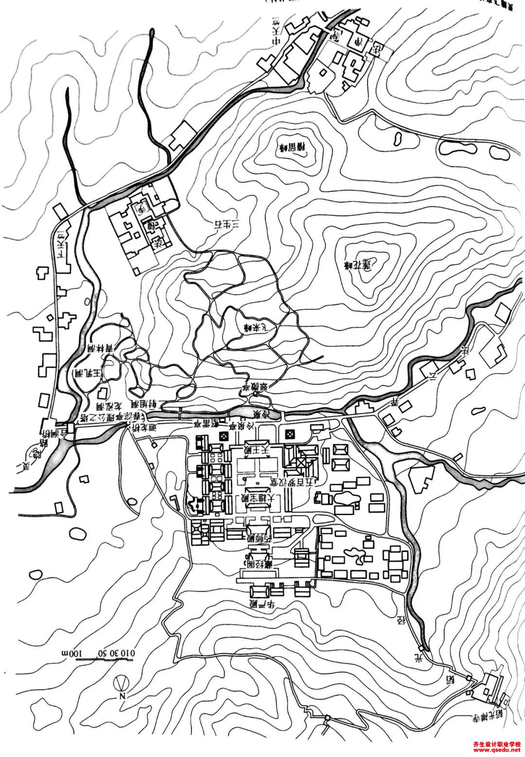 杭州地区经典园林平面图（三潭映月、曲院风荷、虎跑等）
