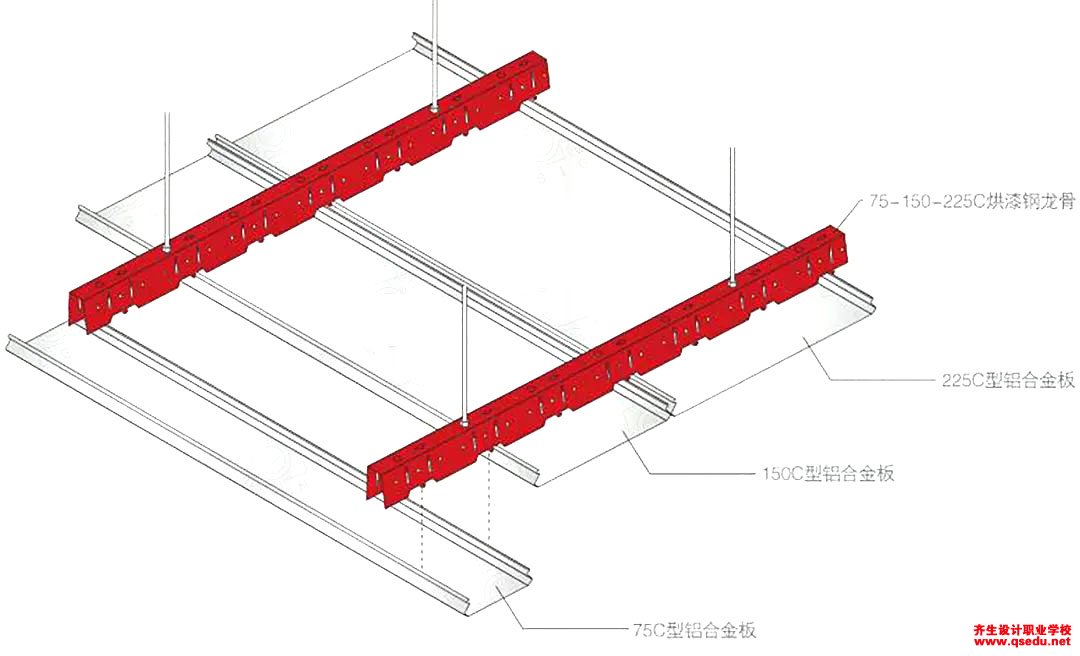 金属天花吊顶（铝挂片、铝单板）节点做法有哪些？