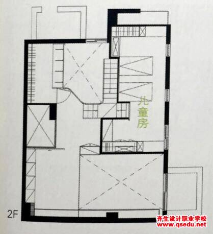 狭小夹层空间设计案例（九）：4.15m挑高空间设计