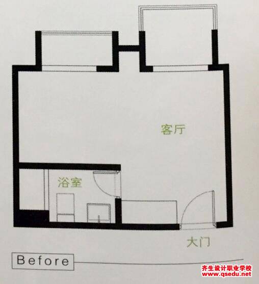 狭小夹层空间设计案例（七）：23㎡想有充裕收纳空间