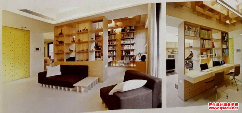 客厅设计：客厅想有一个工作空间且能多人聚会的解决方法
