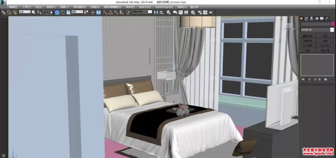 cad导图之后,3dmax如何根据图纸建立卧室模型?