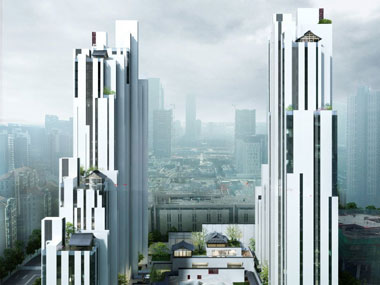 草图大师（SU）南京某公寓楼建筑模型下载