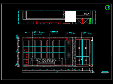 家装CAD图纸[111],中式风格2室2厅CAD施工图下载 岭下嘉华