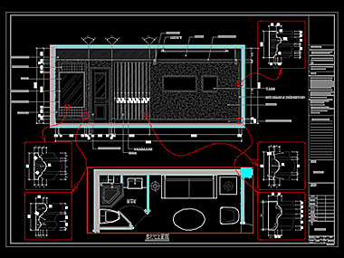 家装CAD图纸[113],欧式风格2居室CAD施工图 中茵上城国际