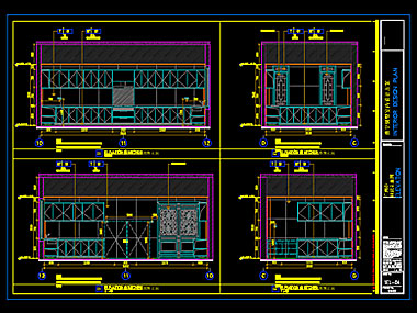 家装CAD图纸[179],中式风格独栋别墅CAD施工图全套